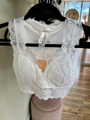 White Lace Bralette - Wildfire and Lace